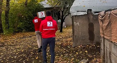 Patnos'ta Türk Kızılay'dan ihtiyaç sahiplerine destek