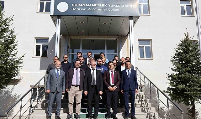 Rektör Hacımüftüoğlu, Horasan MYO'yu ziyaret etti