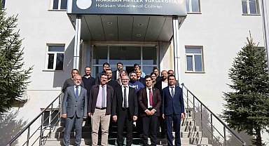 Rektör Hacımüftüoğlu, Horasan MYO'yu ziyaret etti