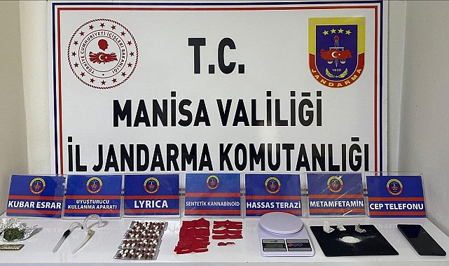 Salihli'de jandarma uyuşturucu tacirini suçüstü yakaladı