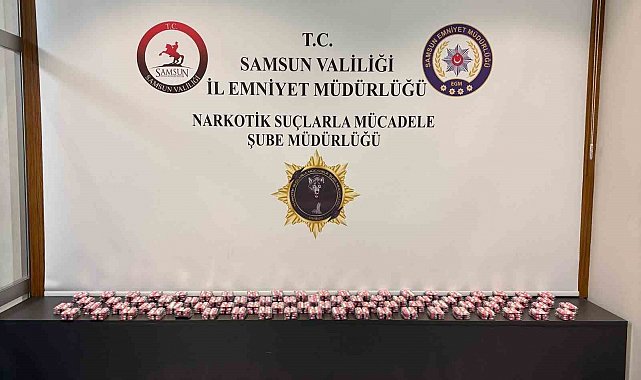 Samsun'da bodrum kata uyuşturucu baskını