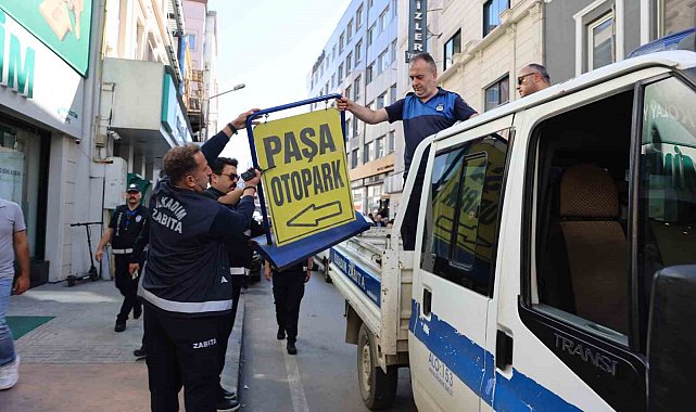 Samsun'da kaldırım işgali ile mücadele