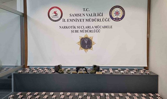 Samsun'da narkotik operasyonu: 5 bin 516 sentetik ecza ele geçirildi