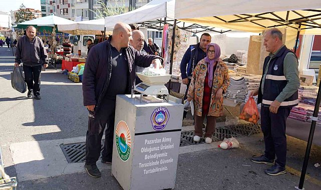 Samsun'da semt pazarlarına belediye tartısı