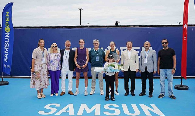 Samsun'daki Uluslararası Tenis Turnuvası sona erdi