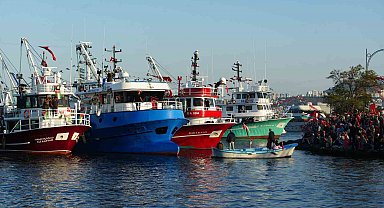 Samsun'dan Filistin'e destek: Tekne ve gemilerden kortej