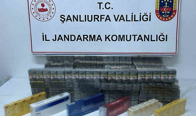 Şanlıurfa'da bin 960 paket kaçak sigara ele geçirildi