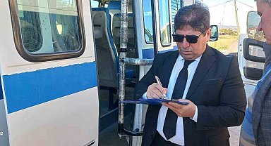 Selendi'de okul servisleri sıkı denetimden geçti