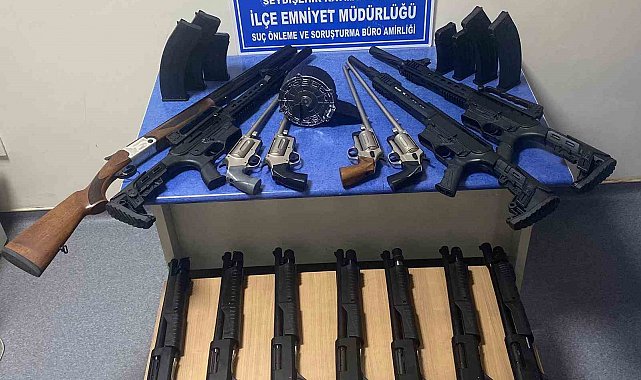 Seydişehir'de usülsüz üretim tüfek sevkiyatına darbe