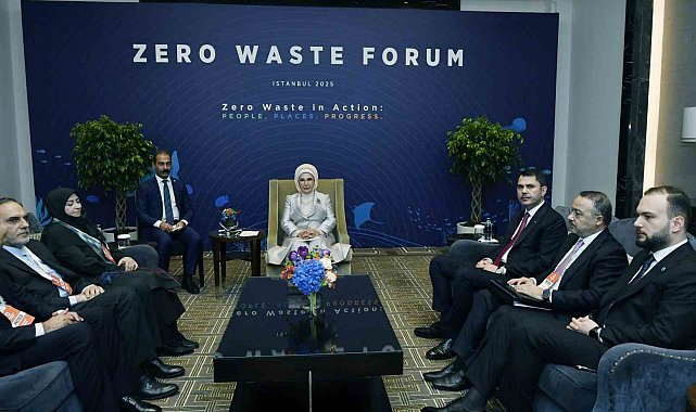 Sıfır Atık Forumu'nda Emine Erdoğan'dan önemli görüşmeler