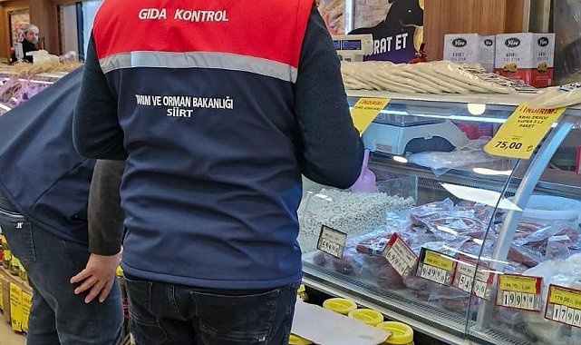 Siirt'te gıda denetiminde 24 işletmeye 3,5 milyon lira ceza