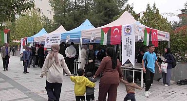 Siirt'te öğrencilerden Gazze yararına etkinlik