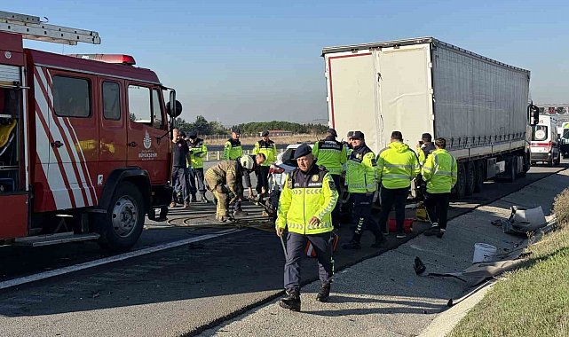Silivri Kuzey Marmara Otoyolu'nda feci kaza: 1 ölü