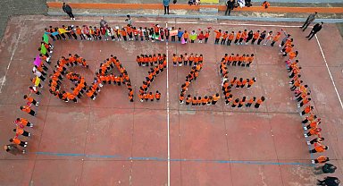 Sındırgı'da miniklerden Gazze'ye anlamlı destek