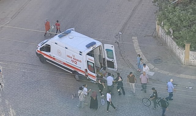 Şişe üzerinden geçti, dengesini kaybederek düşüp yaralandı