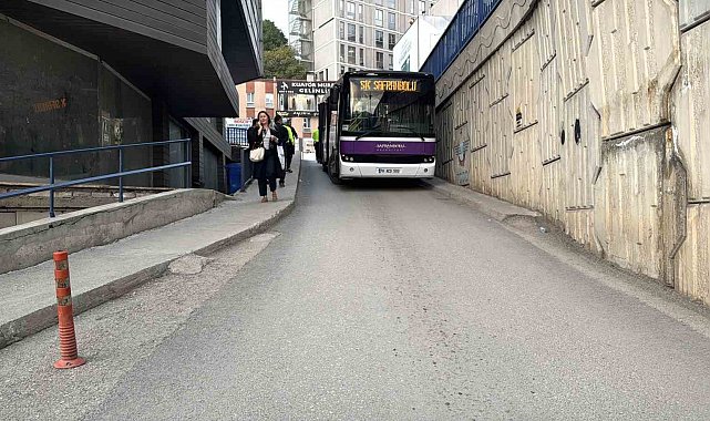 Şoförün ani manevrası faciayı önledi