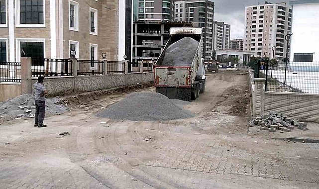 Söke yeni Hükümet Konağı çevresinde yol düzenleme çalışması