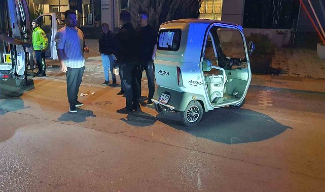 Takla atan elektrikli treeporterde 1 kişi yaralandı