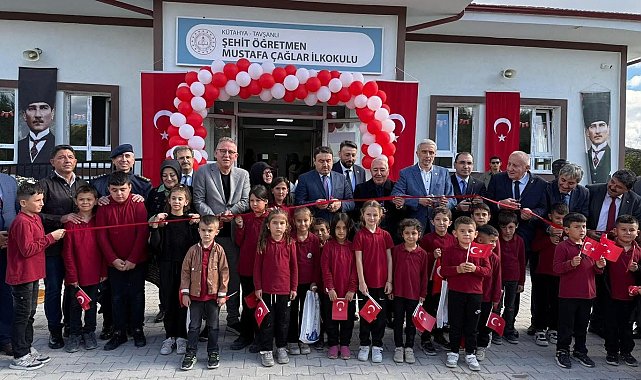 Tavşanlı'da yapımı tamamlanan ilkokul hizmete açıldı