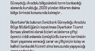 Ticaret Borsasından özel bankanın bölge müdürlüğünün kapatılması kararının geri alınması talebi