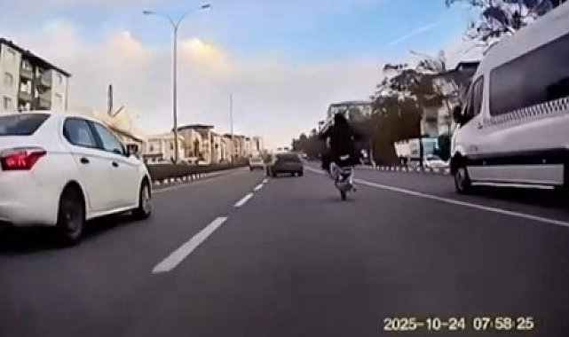 Trafik güvenliğini tehlikeye düşüren motosiklet sürücüsüne 54 bin TL ceza