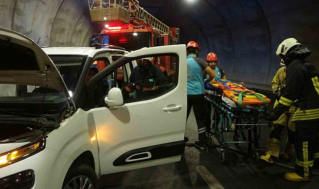 Troya Tüneli'nde trafik kazası tatbikatı