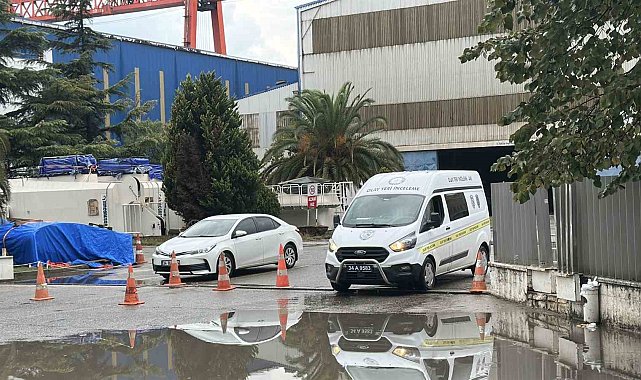 Tuzla'daki gemi kazasında hayatını kaybeden işçinin cenazesi Adli Tıp Kurumu'na kaldırıldı