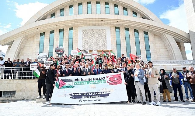 Uşak Üniversitesinde Gazze ve Filistin için dualar okundu