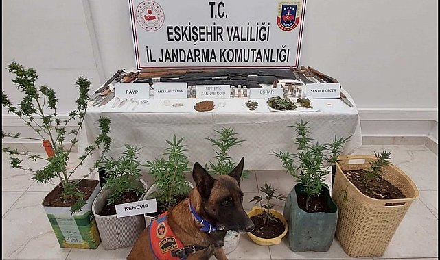 Uyuşturucu ve silah bulunduran 7 şüpheli jandarma tarafından yakalandı