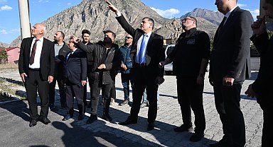 Vali Mustafa Çiftçi, Tortum ve Uzundere İlçelerinde incelemelerde bulundu