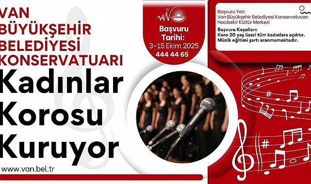Van Büyükşehir Belediyesi kadınlar korosu kuruyor