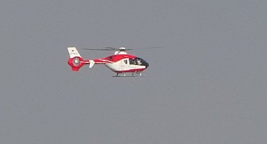 Van'dan Gaziantep'e helikopter ambulansla hasta nakli