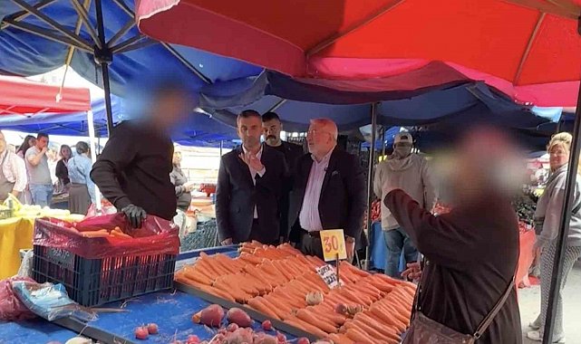 Vatandaş şikayet etti, kayıtsız kalmayan belediye başkanı pazarcılara sert tepki gösterdi
