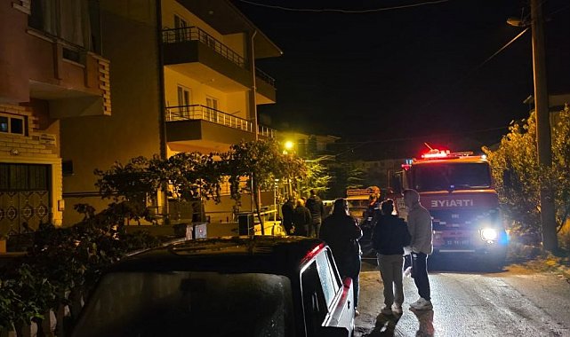 Yalvaç'ta 3 katlı binada korkutan yangın