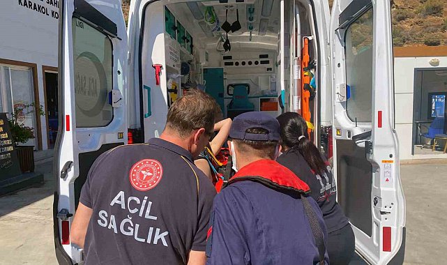 Yatta yaralanan vatandaşa Sahil Güvenlik'ten tıbbi tahliye