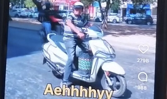 Yayalara korku dolu anlar yaşattı, paylaşım yapınca yakalandı