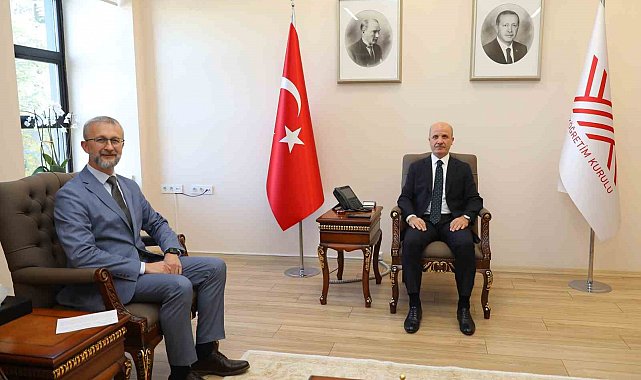 YÖK Başkanı Özvar, Ukrayna'nın Ankara Büyükelçisi Dzhelialov'u kabul etti