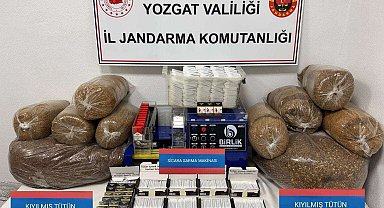 Yozgat'ta 10 bin 600 adet kaçak makaron ele geçirildi