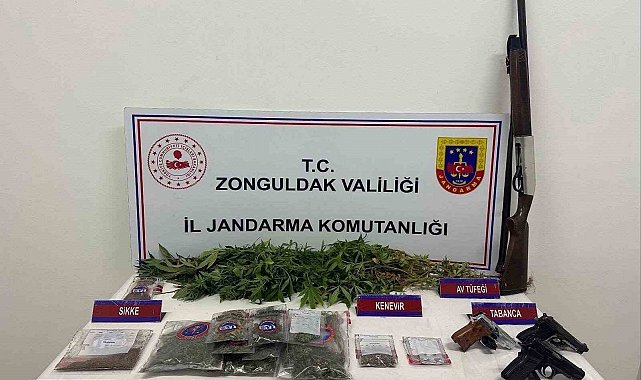 Zonguldak'ta tarihi eser ve uyuşturucu yakalandı