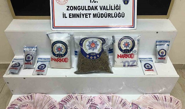 Zonguldak'ta uyuşturucu operasyonunda 2 şüpheli tutuklandı