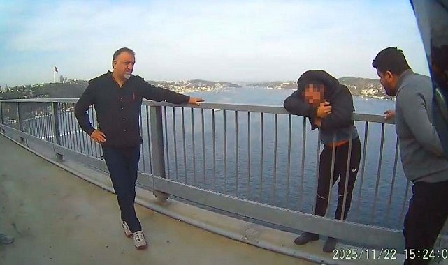 15 Temmuz Şehitler Köprüsü'nde intihar etmek isteyen şahsı kurtardılar
