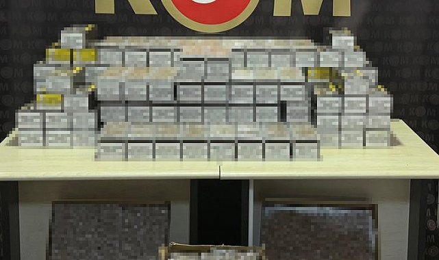 30 bin adet dolu makaron ele geçildi