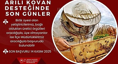 'Arılı kovan' desteği için son gün