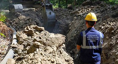 40 bin kişiye hizmet sunacak kaynaklar 5 bin metrelik yeni hat ile abonelere ulaştı