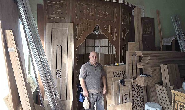 50 yılda 63 camiye mihrap ve minber yaptı