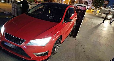 Abartı egzozlu otomobille drift atan sürücüye 74 bin TL ceza