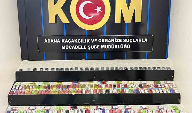 Adana'da 3 milyon TL değerinde kaçakçılık operasyonu: Telefonlar, sigaralar ele geçirildi