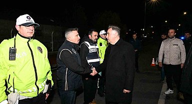 Ağrı Emniyet Müdürü Önder, KYK yurtlarında gece güvenlik tedbirlerini denetledi