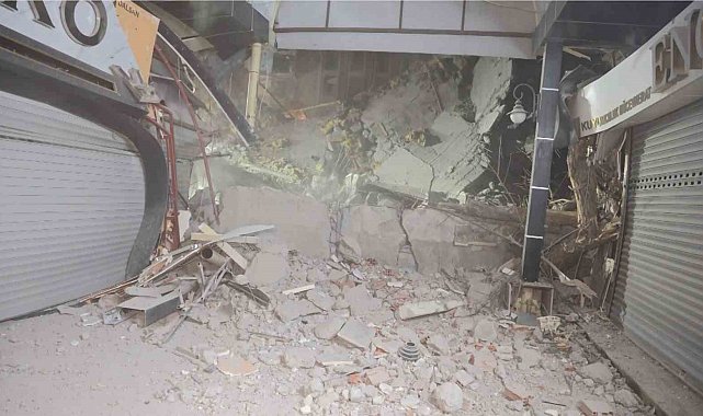 Aksaray Belediyesi'nin kontrolsüz yıkımı az kalsın dükkanları yıkıyordu