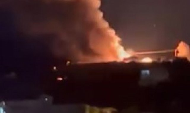 Alanya'da mutfak tüpü yüklü kamyonet alev alev yandı